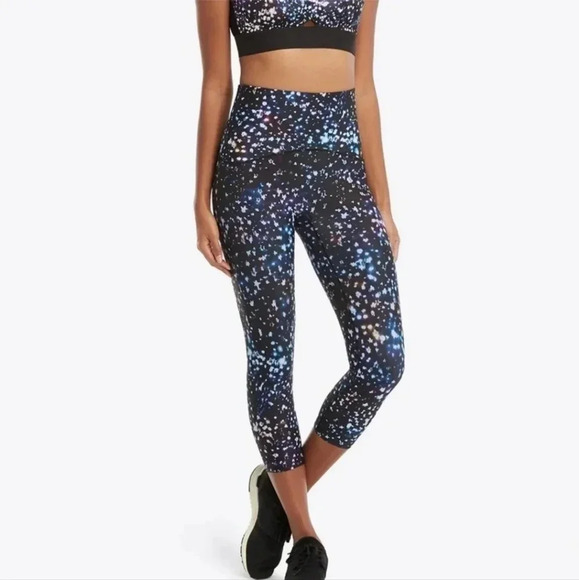 Spanx Cosmic Marled Heather cropped leggings Size S - Picture 1 of 13